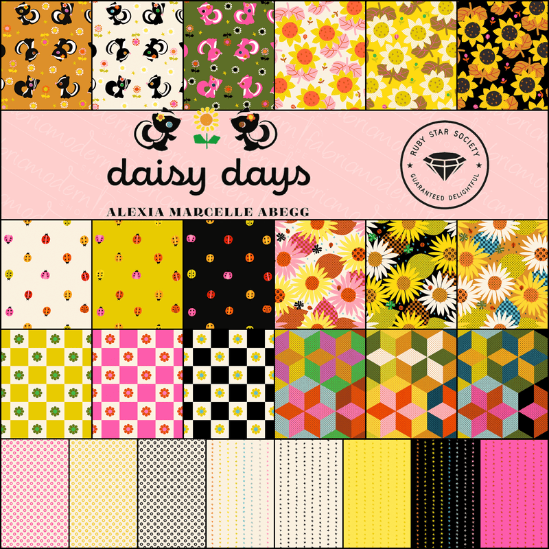 PRE-ORDER Daisy Days by Alexia Marcella Abegg- Half Yard Bundle- April 2027 - Modern Fabric Shoppe