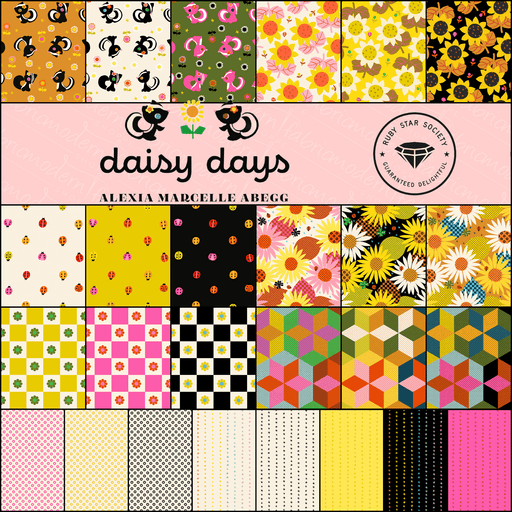 PRE-ORDER Daisy Days by Alexia Marcella Abegg- Half Yard Bundle- April 2027 - Modern Fabric Shoppe