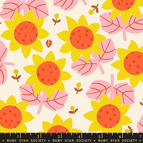 PRE-Order Daisy Days by Alexia Marcella Abegg- RS 4173 11 Natural- Half Yard- April 2027 - Modern Fabric Shoppe