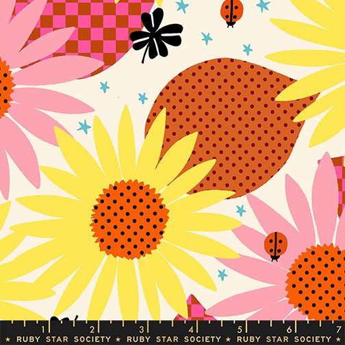 PRE-Order Daisy Days by Alexia Marcella Abegg- RS 4174 11 Natural- Half Yard- April 2027 - Modern Fabric Shoppe