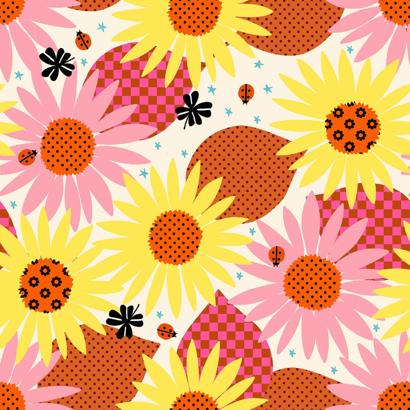 PRE-Order Daisy Days by Alexia Marcella Abegg- RS 4174 11 Natural- Half Yard- April 2027 - Modern Fabric Shoppe