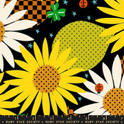 PRE-Order Daisy Days by Alexia Marcella Abegg- RS 4174 17 Black- Half Yard- April 2027 - Modern Fabric Shoppe