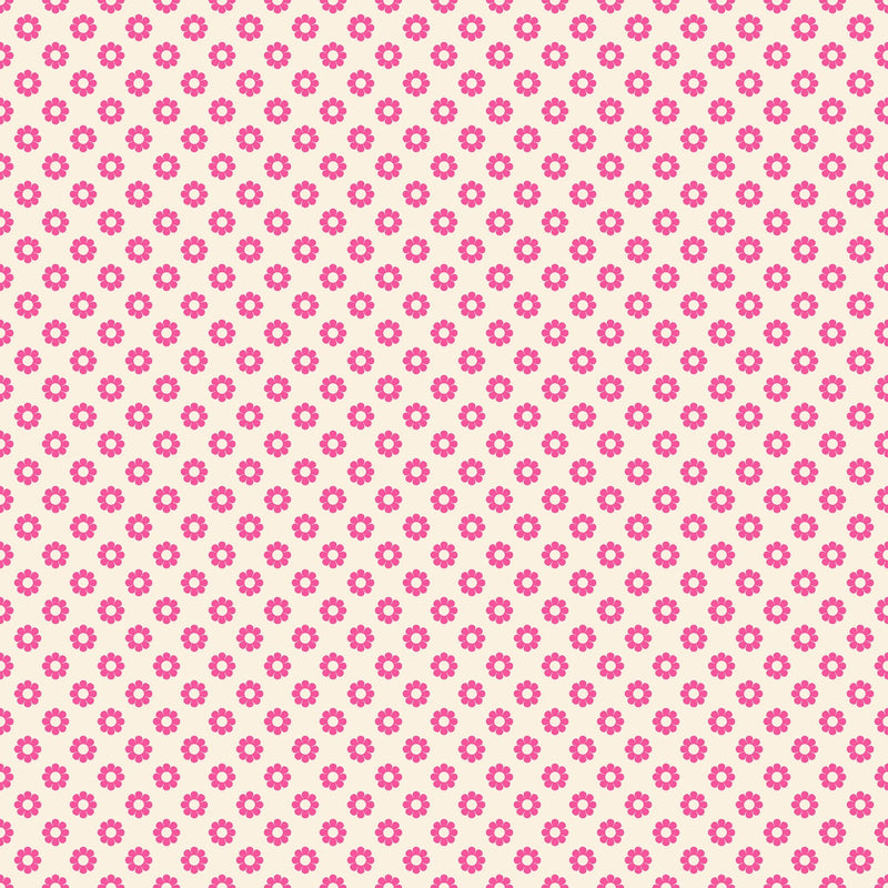 PRE-Order Daisy Days by Alexia Marcella Abegg- RS 4178 13 Neon Pink- Half Yard- April 2027 - Modern Fabric Shoppe