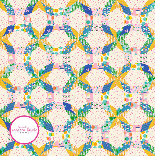 PRE-ORDER Dynamite Rings Quilt Kit featuring Eye Candy by Ruby Star Society Collaborative- November 2024 - Modern Fabric Shoppe