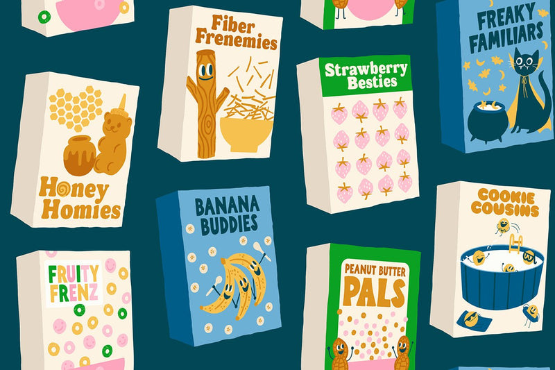 PRE - ORDER Egg and Friends by Kimberly Kight - Galaxy RS3106 16 - Half Yard - December 2025 - Modern Fabric Shoppe