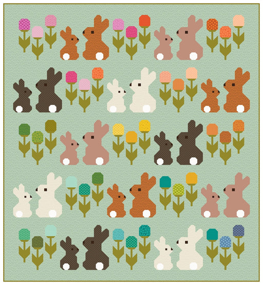 PRE - ORDER Elizabeth Hartman - Cottontails Quilt Kit - featuring Scenery - May 2026 - Modern Fabric Shoppe