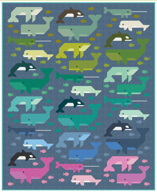 PRE - ORDER Elizabeth Hartman - Whale Watching Quilt Kit - featuring Scenery - May 2026 - Modern Fabric Shoppe