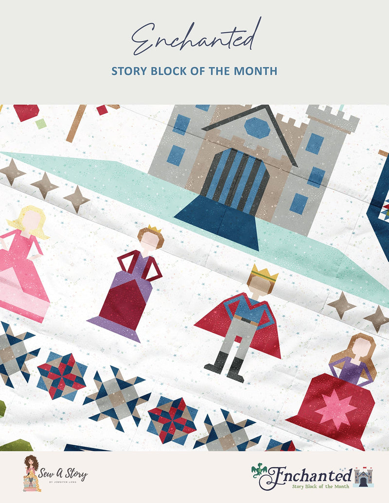 PRE - ORDER Enchanted Story Complete Quilt Kit - featuring Storybook Basics by Jennifer Long - January 2027 - Modern Fabric Shoppe
