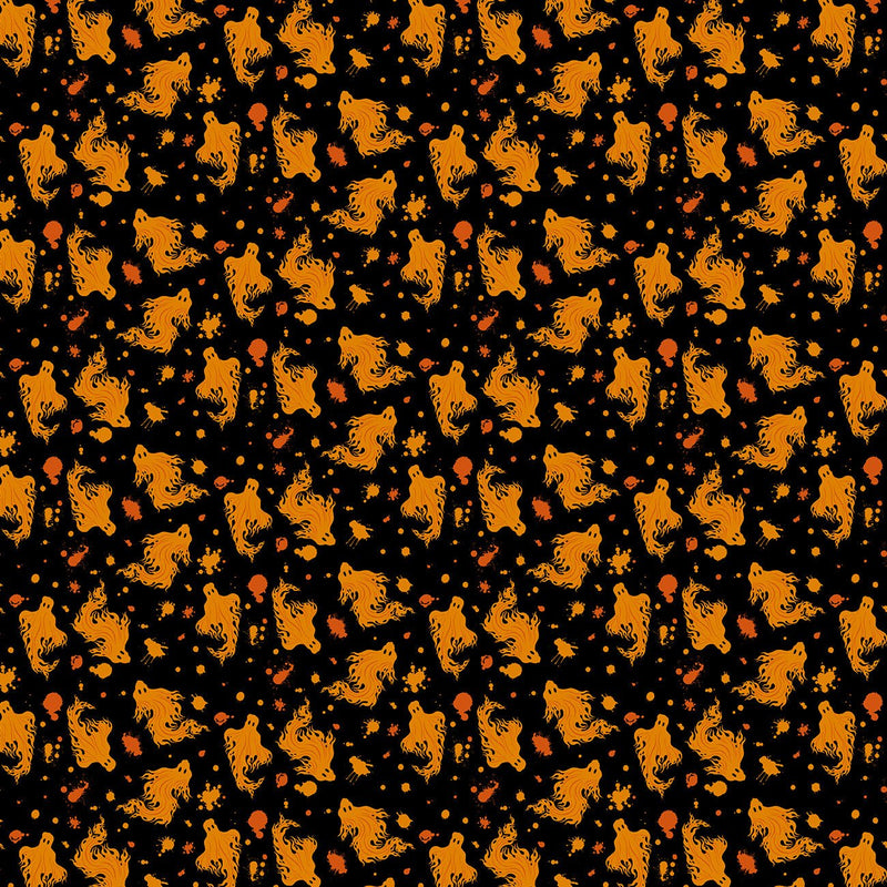 PRE-Order Enchanter by Libs Elliott- Fantome A-10783-O Flame- Half Yard- April 2027 - Modern Fabric Shoppe