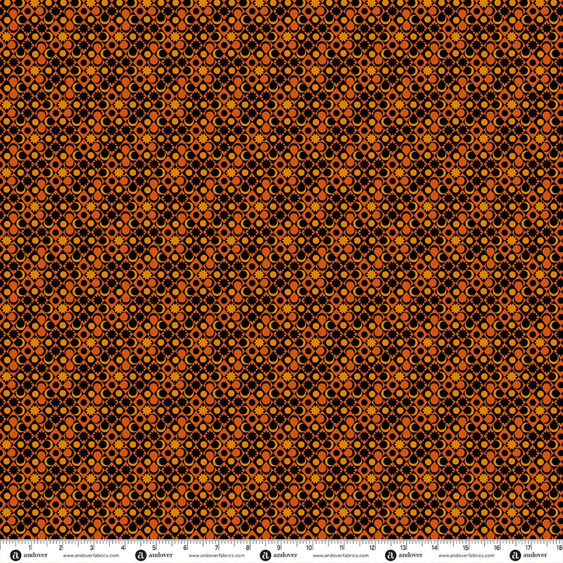 PRE-Order Enchanter by Libs Elliott- Spellbound A-10784-O Flame- Half Yard- April 2027 - Modern Fabric Shoppe