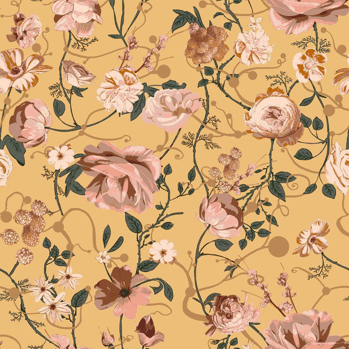PRE - Order Enrapture by Giucy Giuce - Entwined PWGG005.CANARY - Half Yard - November 2025 - Modern Fabric Shoppe
