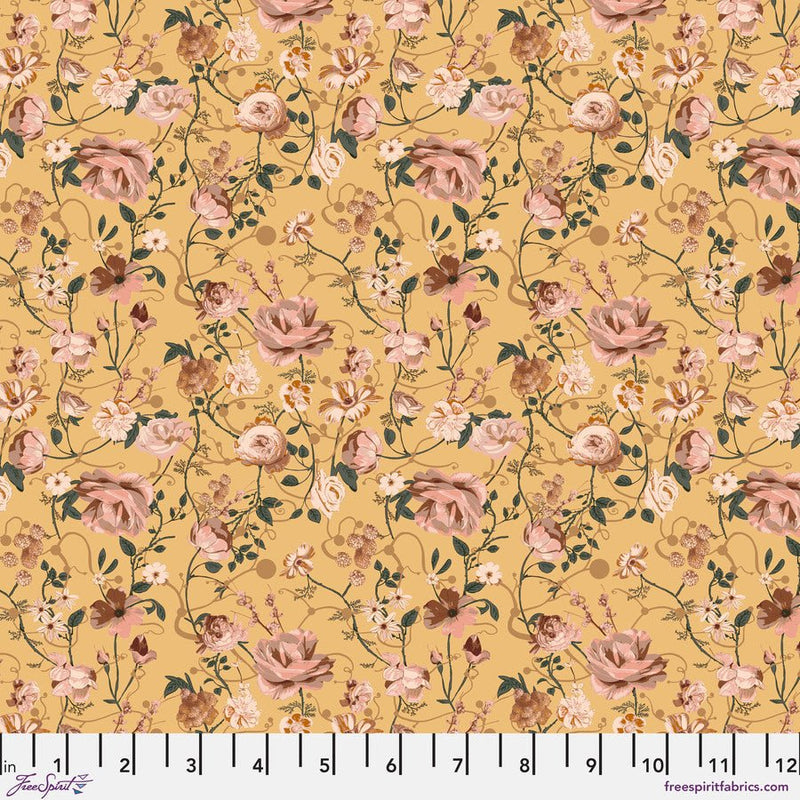 PRE - Order Enrapture by Giucy Giuce - Entwined PWGG005.CANARY - Half Yard - November 2025 - Modern Fabric Shoppe