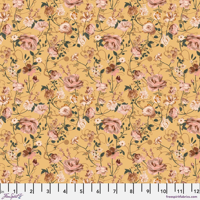 PRE - Order Enrapture by Giucy Giuce - Entwined PWGG005.CANARY - Half Yard - November 2025 - Modern Fabric Shoppe