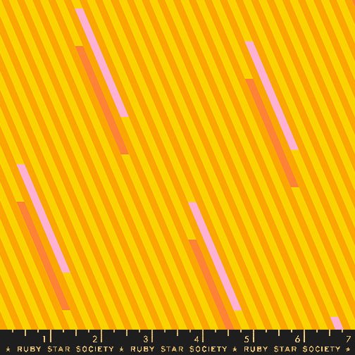 PRE - ORDER Eye Candy - Collaboration by Ruby Star Society - Eye Candy Stripe RS 5155 15 - Clementine - Half Yard - November 2024 - Modern Fabric Shoppe