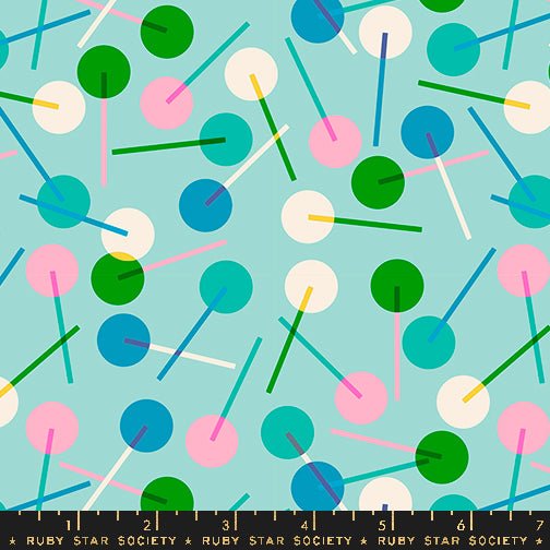 PRE - ORDER Eye Candy - Collaboration by Ruby Star Society - Lollies RS 5157 18 - Frost - Half Yard - November 2024 - Modern Fabric Shoppe