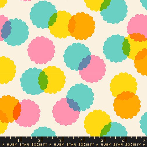 PRE - ORDER Eye Candy - Collaboration by Ruby Star Society - Puffs RS 5160 11 - Natural - Half Yard - November 2024 (Copy) - Modern Fabric Shoppe