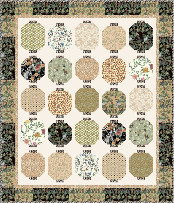 PRE - Order Fall Lanterns Quilt Kit featuring Last Fall In Japan by Nathalie Lete - September 2026 - Modern Fabric Shoppe