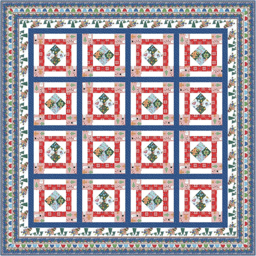 PRE - Order Family Fun Day Quilt Kit featuring Snow Day by Mary Engelbreit - June 2026 - Modern Fabric Shoppe