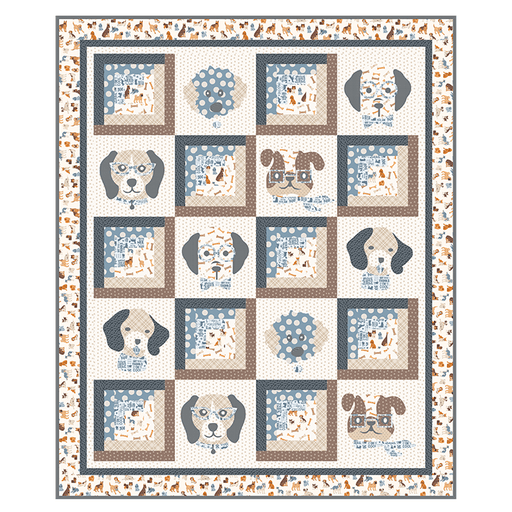 PRE - Order Figo Studio - Woof! Quilt Kit featuring Always By My Side - August 2026 - Modern Fabric Shoppe