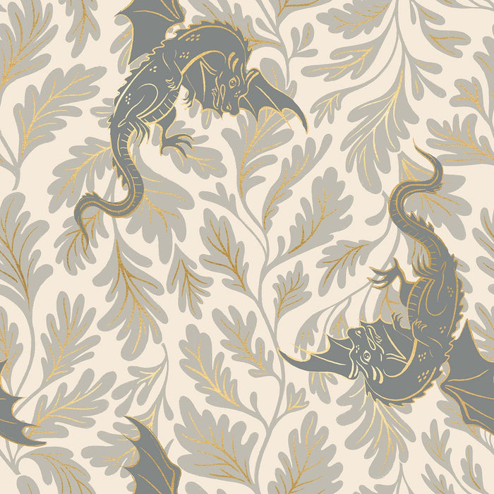PRE - ORDER Fireglow by Sarah Watts - Dragon Liar RS 2132 11M - Oyster - Half Yard - April 2026 - Modern Fabric Shoppe