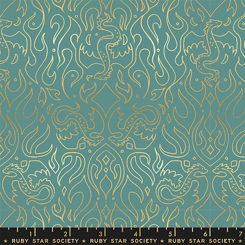 PRE - ORDER Fireglow by Sarah Watts - Scribe RS 2137 13M - Watercress - Half Yard - April 2026 - Modern Fabric Shoppe