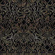 PRE - ORDER Fireglow by Sarah Watts - Scribe RS 2137 15M - Black - Half Yard - April 2026 - Modern Fabric Shoppe