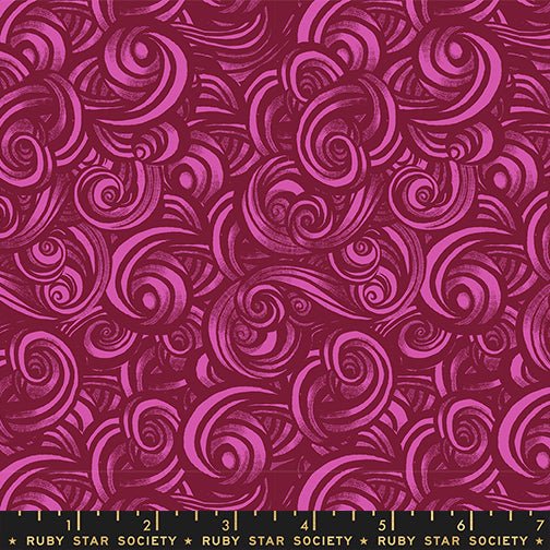 PRE - ORDER Fireglow by Sarah Watts - Smoke RS 2135 14 - Rose - Half Yard - April 2026 - Modern Fabric Shoppe