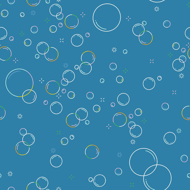 PRE - Order Float by Rashida Coleman Hale - Bubbly RS 1146 19 Parachute Blue - Half Yard - January 2027 - Modern Fabric Shoppe