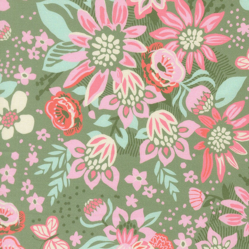 PRE - Order Floriori by Kate Spain - Floret 27350 14 Sage - Half Yard - January 2027 - Modern Fabric Shoppe