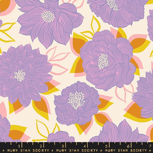 PRE-ORDER Flower Favorites- Collaboration by Ruby Star Society- Blooming RS 5143 11- Thistle- Half Yard- August 2024 - Modern Fabric Shoppe