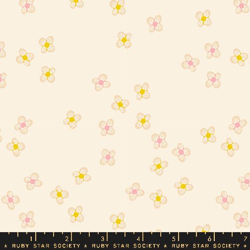 PRE-ORDER Flower Favorites- Collaboration by Ruby Star Society- Blossom RS 5149 11- Natural- Half Yard- August 2024 - Modern Fabric Shoppe