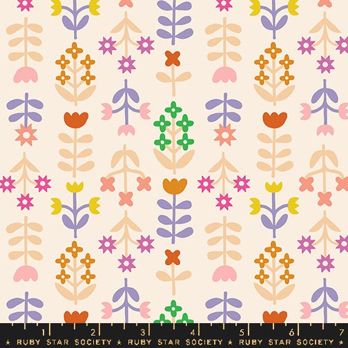 PRE-ORDER Flower Favorites- Collaboration by Ruby Star Society- Meadow RS 5147 11- Natural- Half Yard- August 2024 - Modern Fabric Shoppe