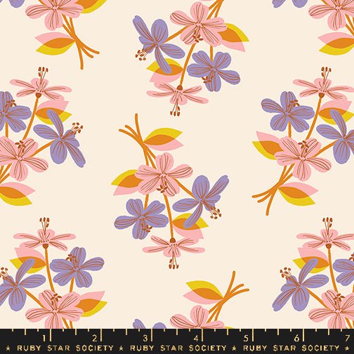 PRE-ORDER Flower Favorites- Collaboration by Ruby Star Society- Nosegay RS 5144 11- Natural- Half Yard- August 2024 - Modern Fabric Shoppe