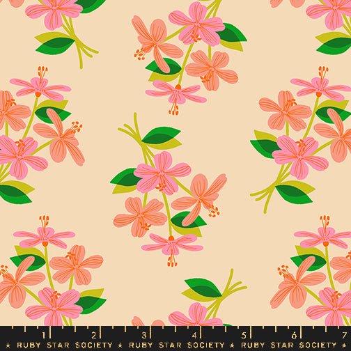 PRE-ORDER Flower Favorites- Collaboration by Ruby Star Society- Nosegay RS 5144 12- Vintage Paper- Half Yard- August 2024 - Modern Fabric Shoppe