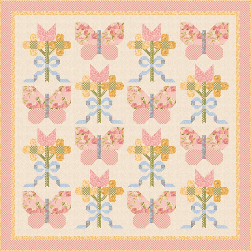 PRE - ORDER Flowers for You Quilt Kit featuring My Secret Garden by Stacy Iest Hsu - July 2026 - Modern Fabric Shoppe