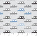 PRE - Order Fossil Folks by Julian Phillips - Cars 91013 - 91 Gray - Half Yard - June 2025 - Modern Fabric Shoppe