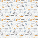 PRE - Order Fossil Folks by Julian Phillips - Dino Town 91008 - 10 White - Half Yard - June 2025 - Modern Fabric Shoppe