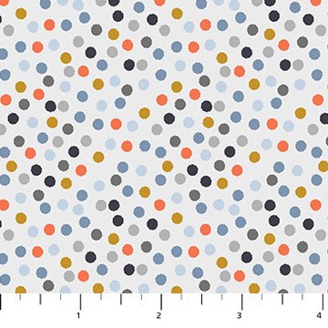 PRE - Order Fossil Folks by Julian Phillips - Dots 91014 - 90 Gray - Half Yard - June 2025 - Modern Fabric Shoppe