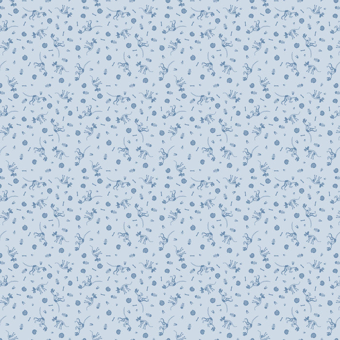 PRE - Order Fossil Folks by Julian Phillips - Fossils 91011 - 42 Blue - Half Yard - June 2025 - Modern Fabric Shoppe