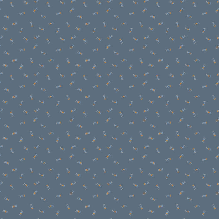 PRE - Order Fossil Folks by Julian Phillips - Rawr 91016 - 45 Navy - Half Yard - June 2025 - Modern Fabric Shoppe