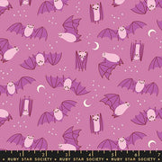 PRE - ORDER Freaky Familiar - Collaboration by Ruby Star Society - Fat Bats RS 5194 13 - Heliotrope - Half Yard - June 2026 - Modern Fabric Shoppe