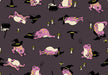 PRE - ORDER Freaky Familiar - Collaboration by Ruby Star Society - Frogmiliars RS 5192 15 - Eggplant - Half Yard - June 2026 - Modern Fabric Shoppe