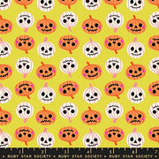 PRE - ORDER Freaky Familiar - Collaboration by Ruby Star Society - Pumpkin Party RS 5196 12 - Citron - Half Yard - June 2026 - Modern Fabric Shoppe