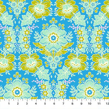 PRE - Order Full Bloom by Heather Bailey - Eloise 91086 - 40 Blue - Half Yard - May 2025 - Modern Fabric Shoppe