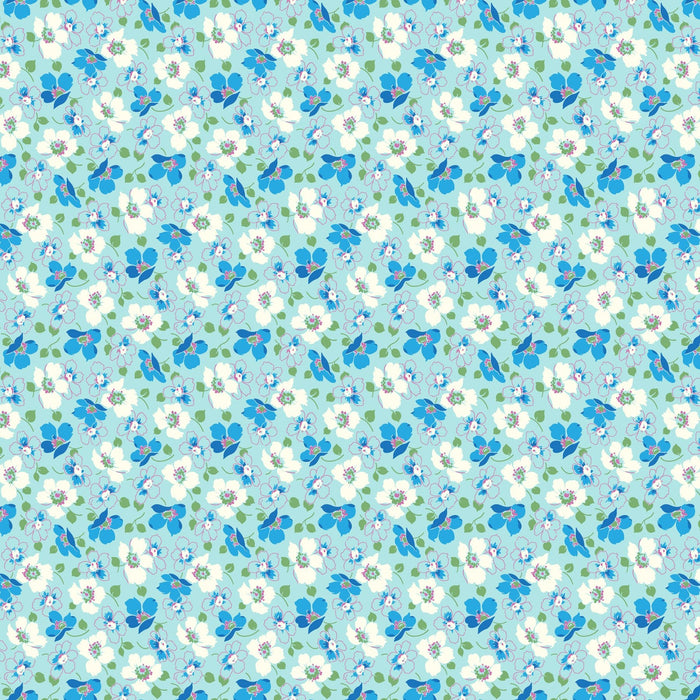 PRE - Order Full Bloom by Heather Bailey - Full Bloom Grace 91088 - 40 Sky - Half Yard - May 2025 - Modern Fabric Shoppe