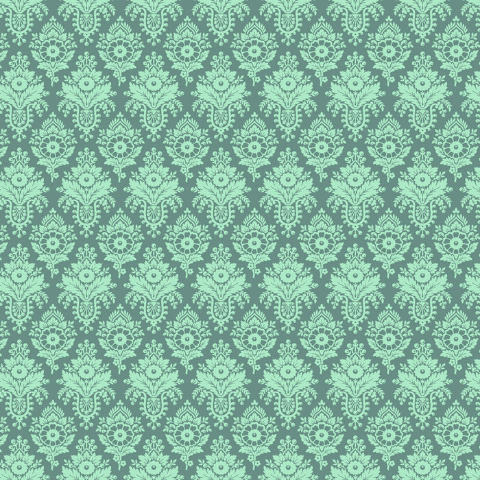 PRE - Order Full Bloom by Heather Bailey - Full Bloom Lulu 91089 - 62 Verdigris - Half Yard - May 2025 - Modern Fabric Shoppe