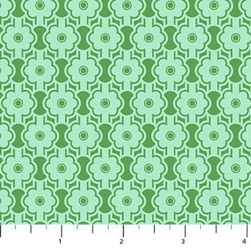 PRE - Order Full Bloom by Heather Bailey - Full Bloom Posy 91091 - 62 Mint - Half Yard - May 2025 - Modern Fabric Shoppe