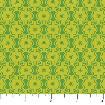 PRE - Order Full Bloom by Heather Bailey - Full Bloom Posy 91091 - 70 Chartreuse - Half Yard - May 2025 - Modern Fabric Shoppe