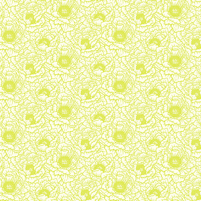 PRE - Order Full Bloom by Heather Bailey - Peony 91093 - 50 Cream - Half Yard - May 2025 - Modern Fabric Shoppe