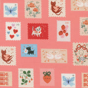 PRE - ORDER Funny Valentine by Lizzy House - Coral 37143 14 - Half Yard - November 2025 - Modern Fabric Shoppe